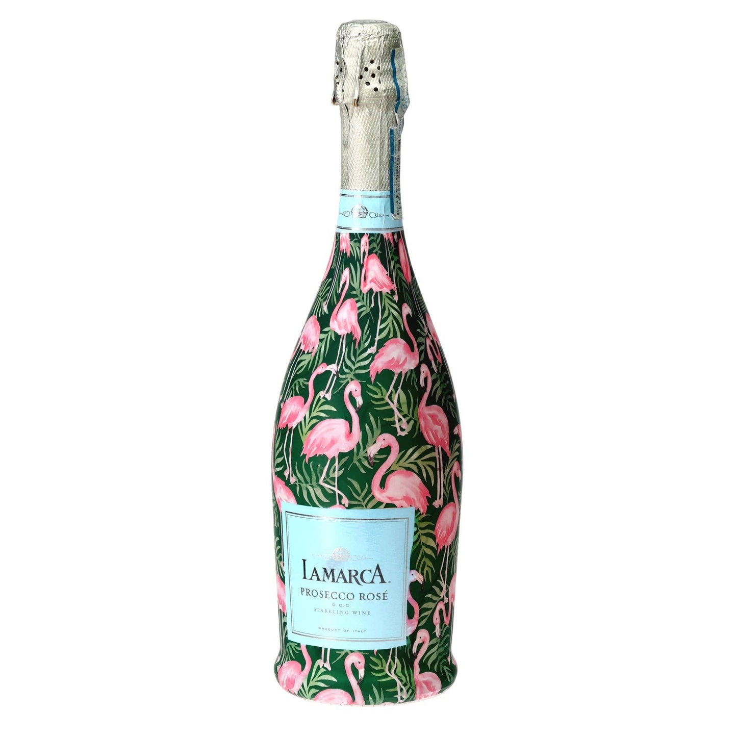 Palm Flamingo Club Prosecco Bottle Wrap