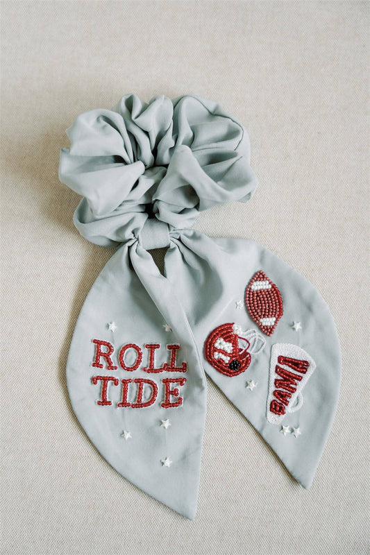 University of Alabama Beaded Scrunchie