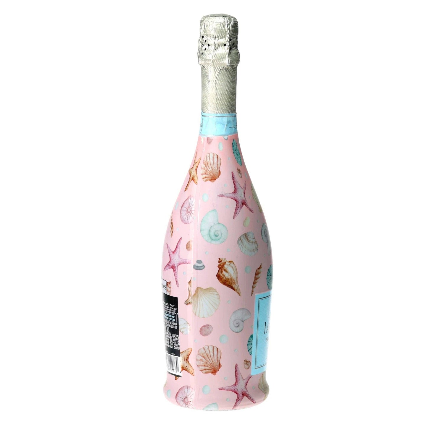 Pink Seashells Prosecco Bottle Wrap