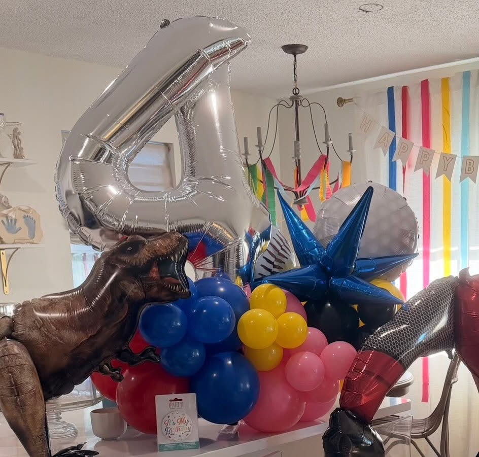 Single Number - Birthday Balloon Stacks