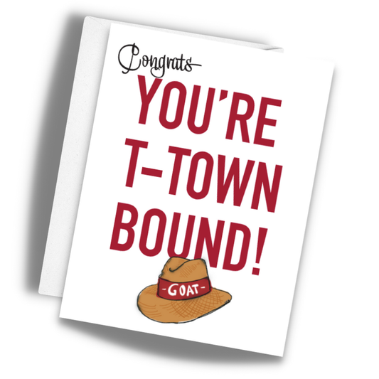 Congratulations Tuscaloosa Alabama Bound Greeting Card