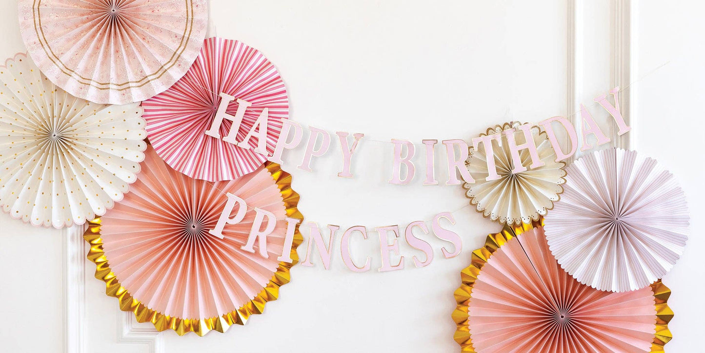 PRC802 -  Princess Happy Birthday Banner