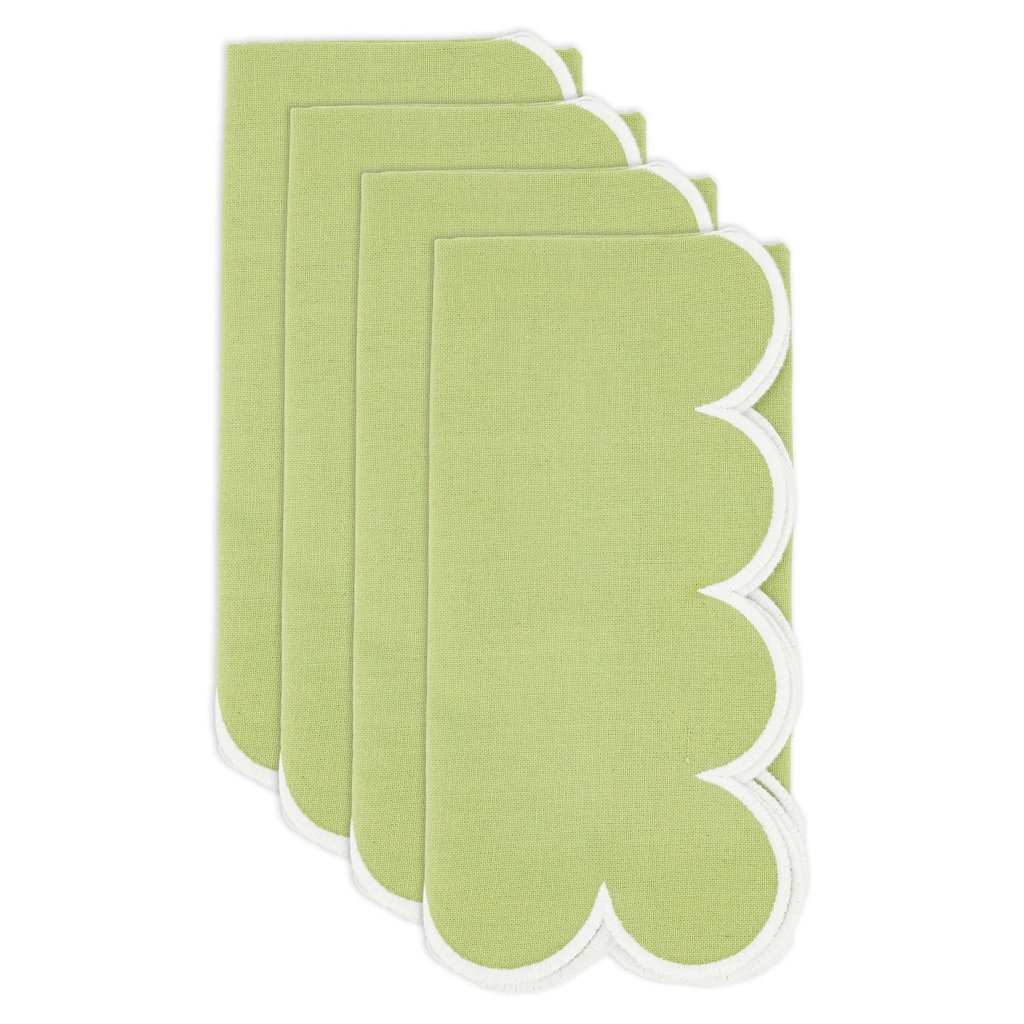 Scalloped Hem Napkin: Periwinkle Blue / 20"
