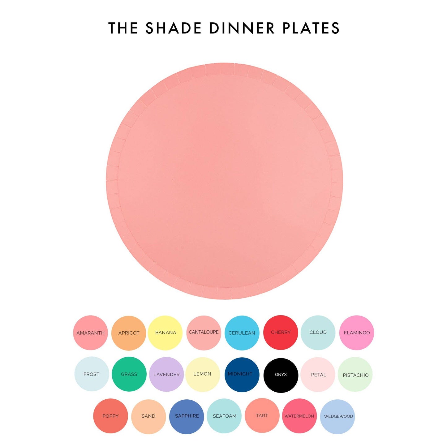 Shade Collection Dinner Plates - 8 Pk. - 23 Color Options: Cloud