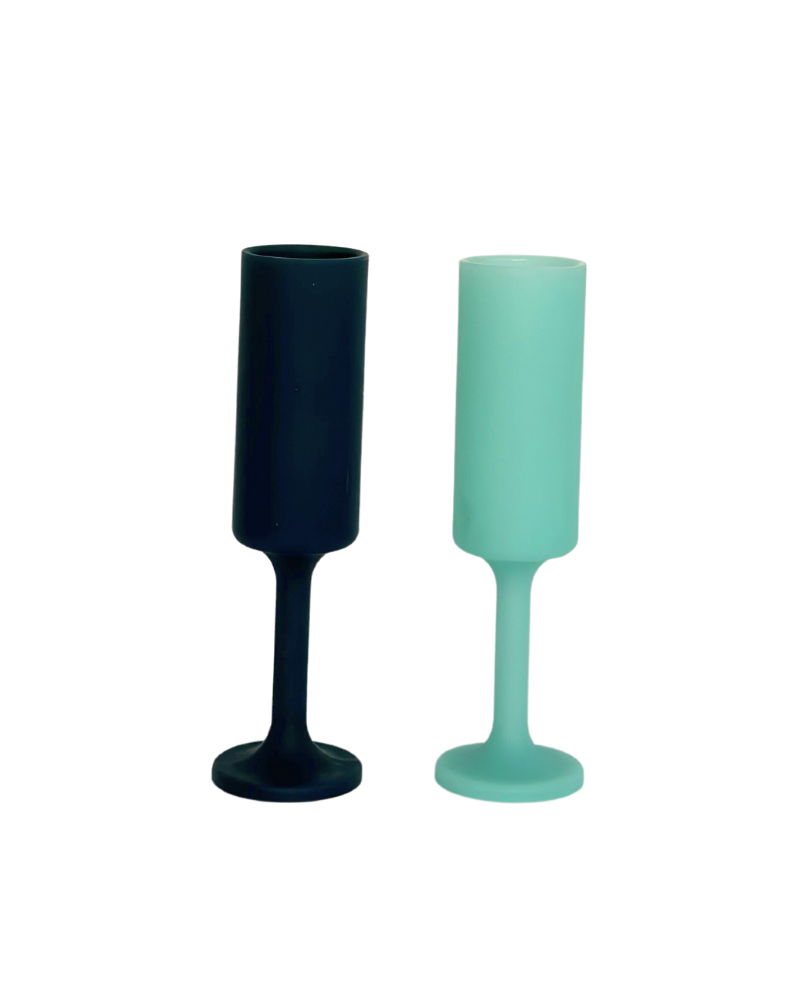 Mist + Ink | Seff | Silicone Unbreakable Champagne Flutes