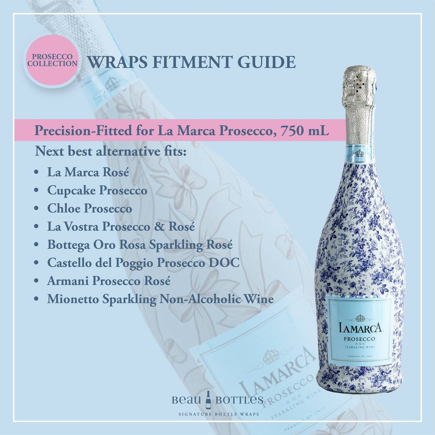 Fishing Hooks Prosecco Bottle Wrap