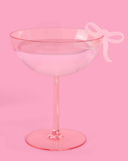 Pink Bow Drink Markers – 8 Count | Bachelorette Party