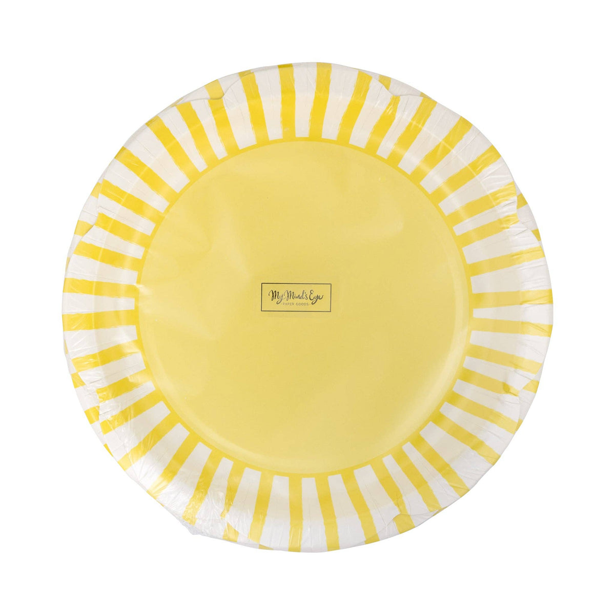 PAR1128 - Yellow Striped Scallops 9" Plate