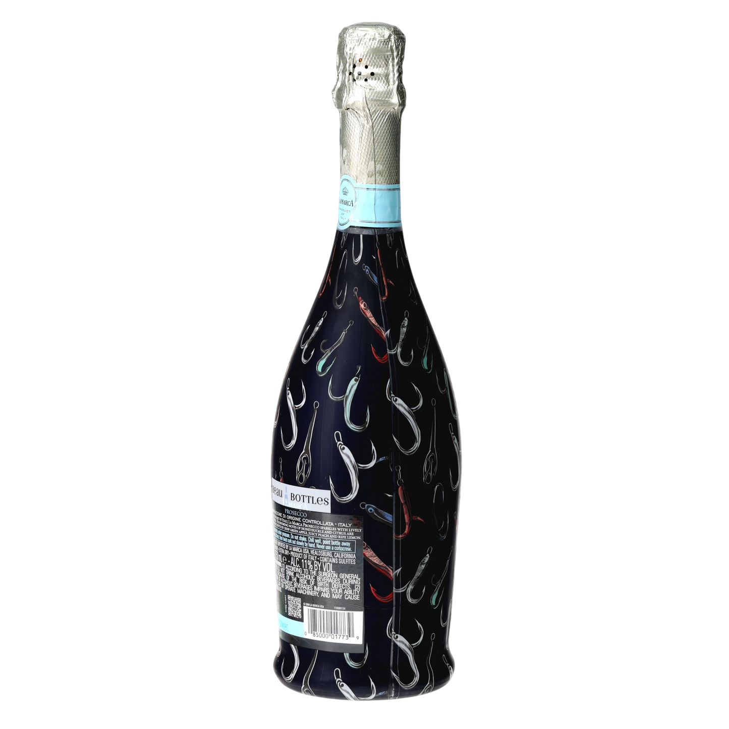 Fishing Hooks Prosecco Bottle Wrap