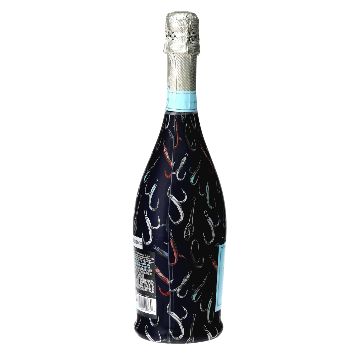 Fishing Hooks Prosecco Bottle Wrap