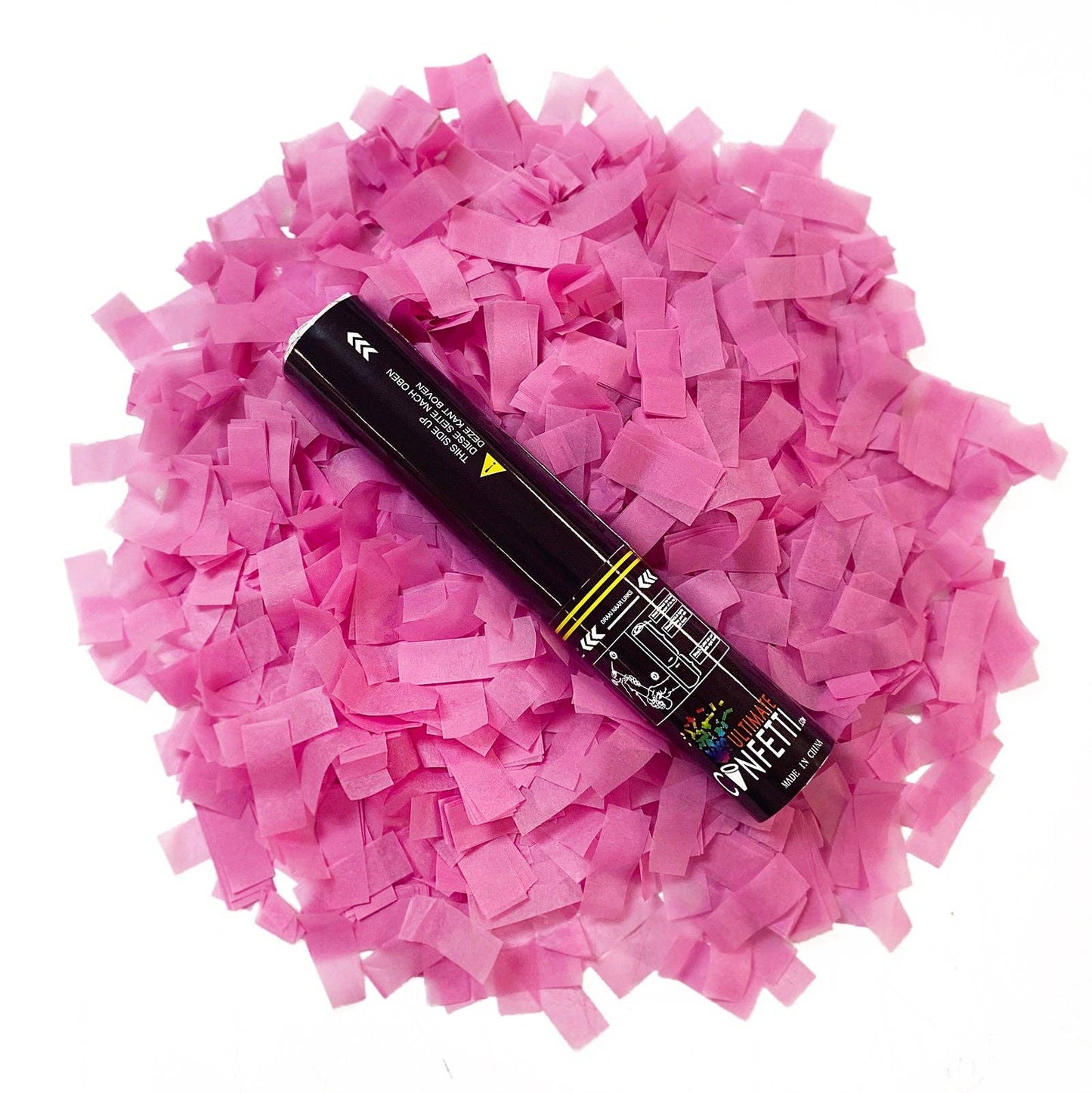 Pink Tissue Paper - Handheld Confetti Popper Cannon (11")