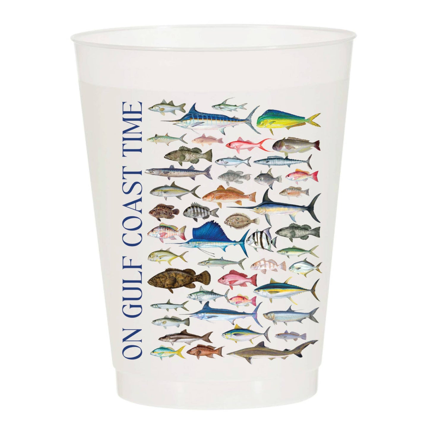 On Gulf Coast Time Frosted Cups- Summer: Pack of 10