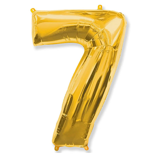 42 Inch Gold 7 Foil Balloon