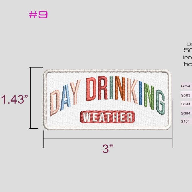 Day Drinking Weather Patch