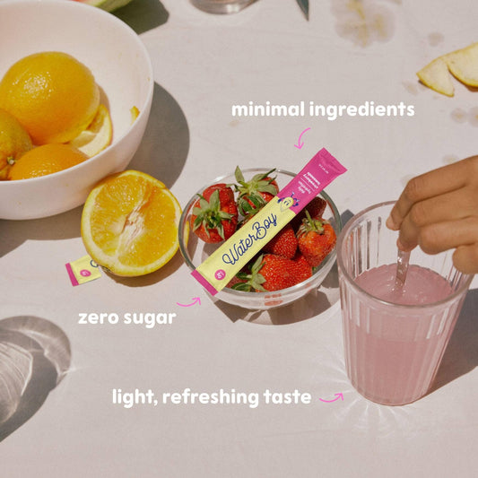 Waterboy Daily Hydration: Strawberry Lemonade