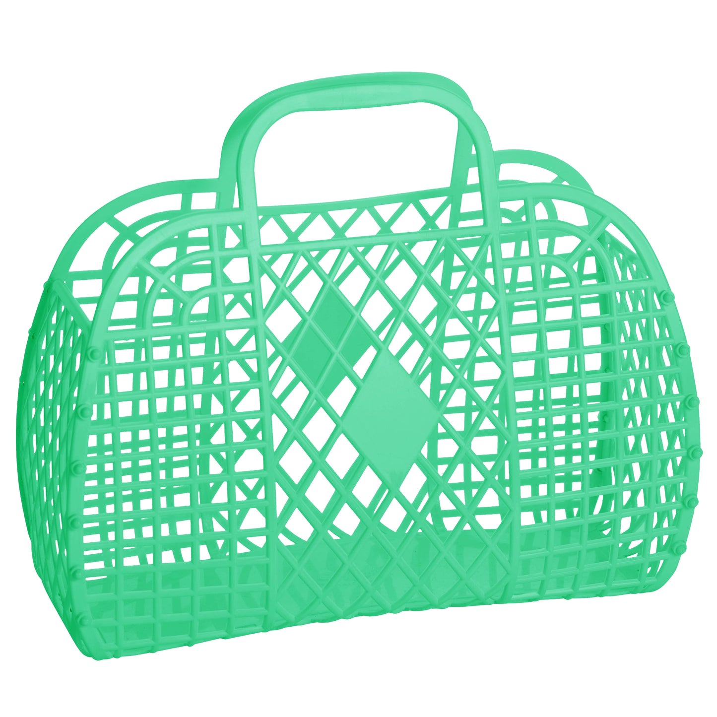 Retro Basket Jelly Bag - Large: Seafoam