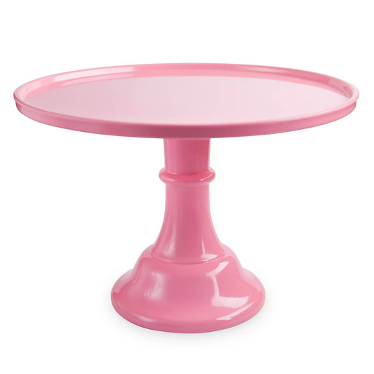 11.5" Collapsable Melamine Cake Stand - Pink