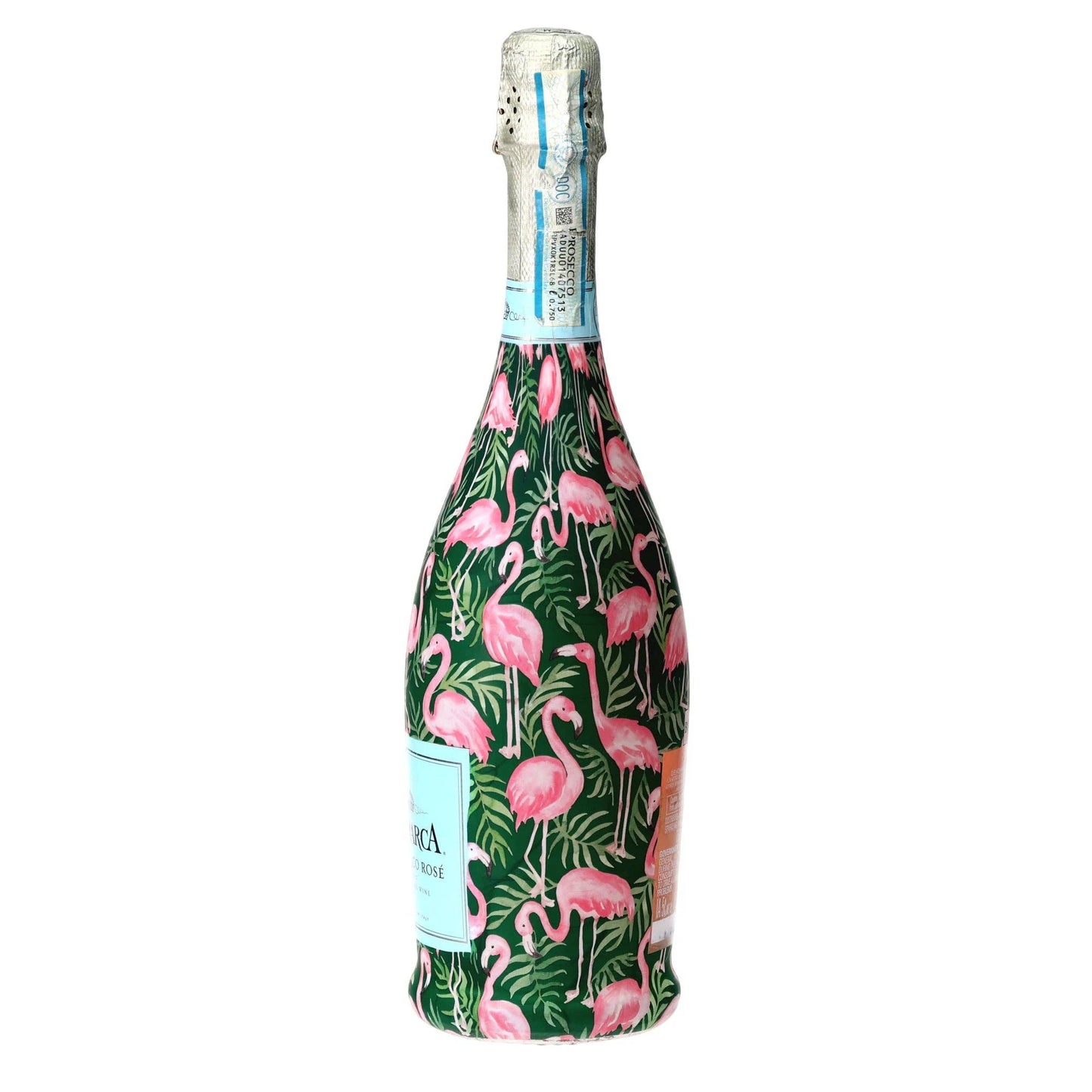 Palm Flamingo Club Prosecco Bottle Wrap