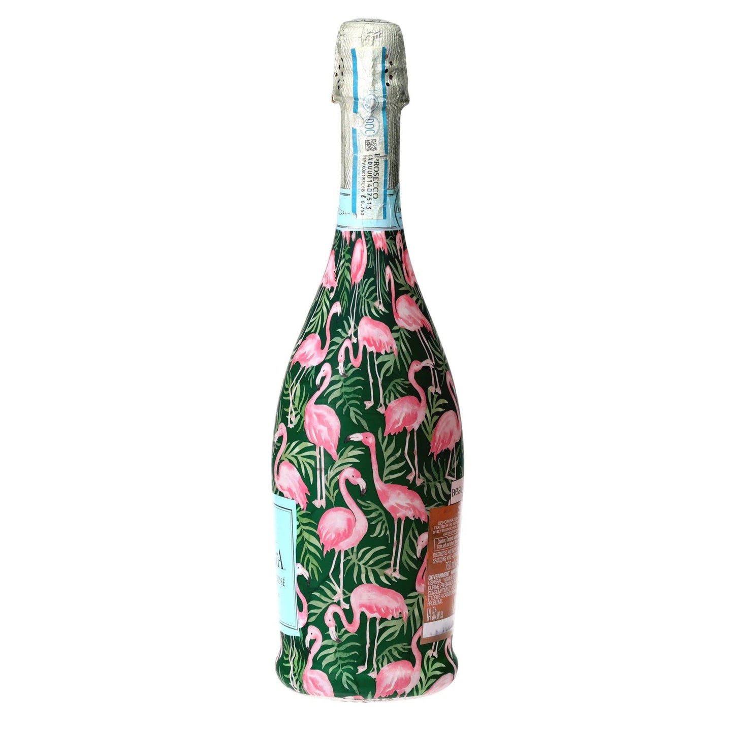 Palm Flamingo Club Prosecco Bottle Wrap