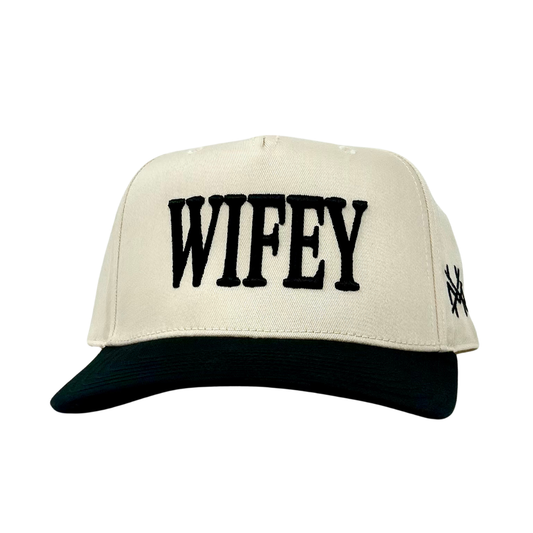 MHC Wifey Trucker Hat: Black/Natural Otto