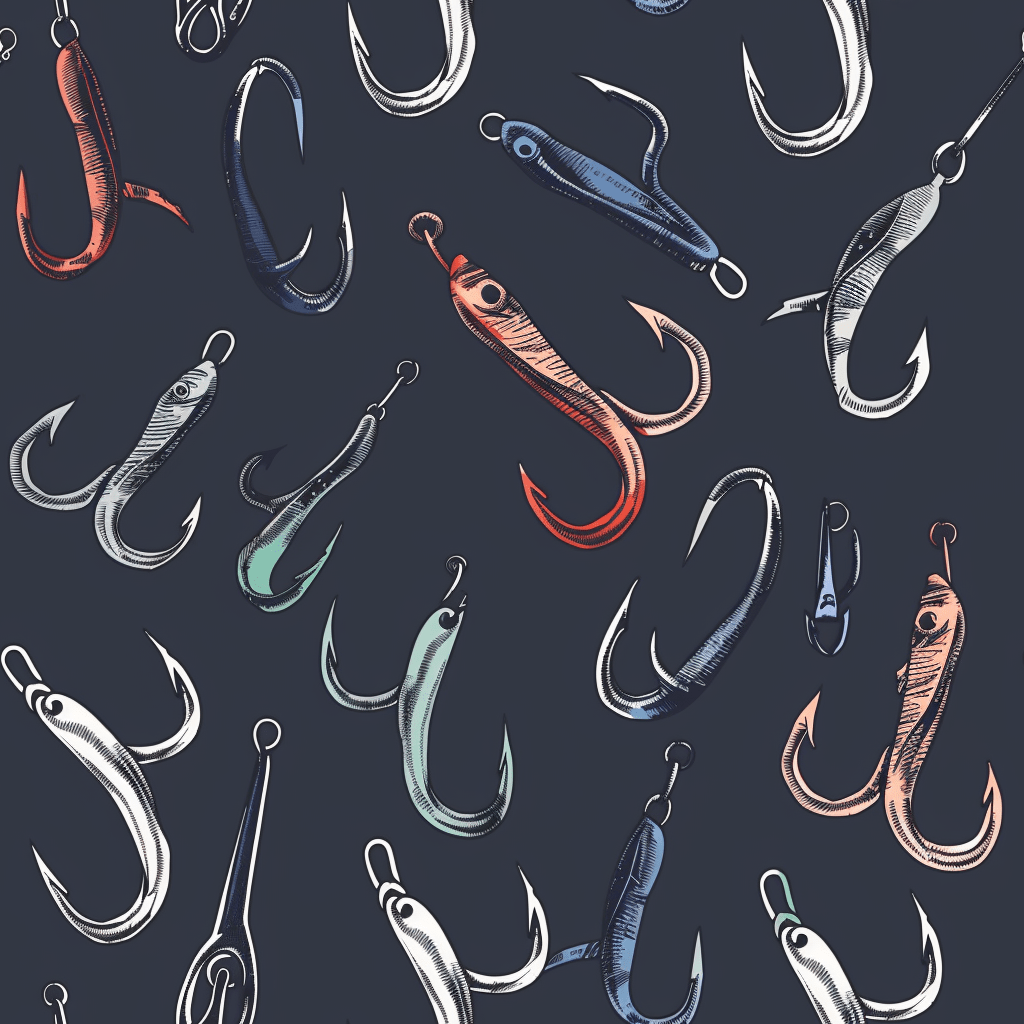 Fishing Hooks Prosecco Bottle Wrap