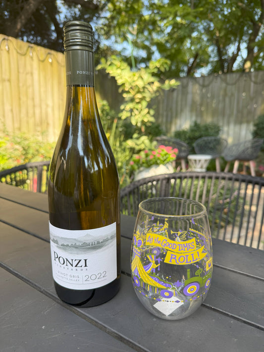 Stemless Wine Glass - Let the Good Times Roll