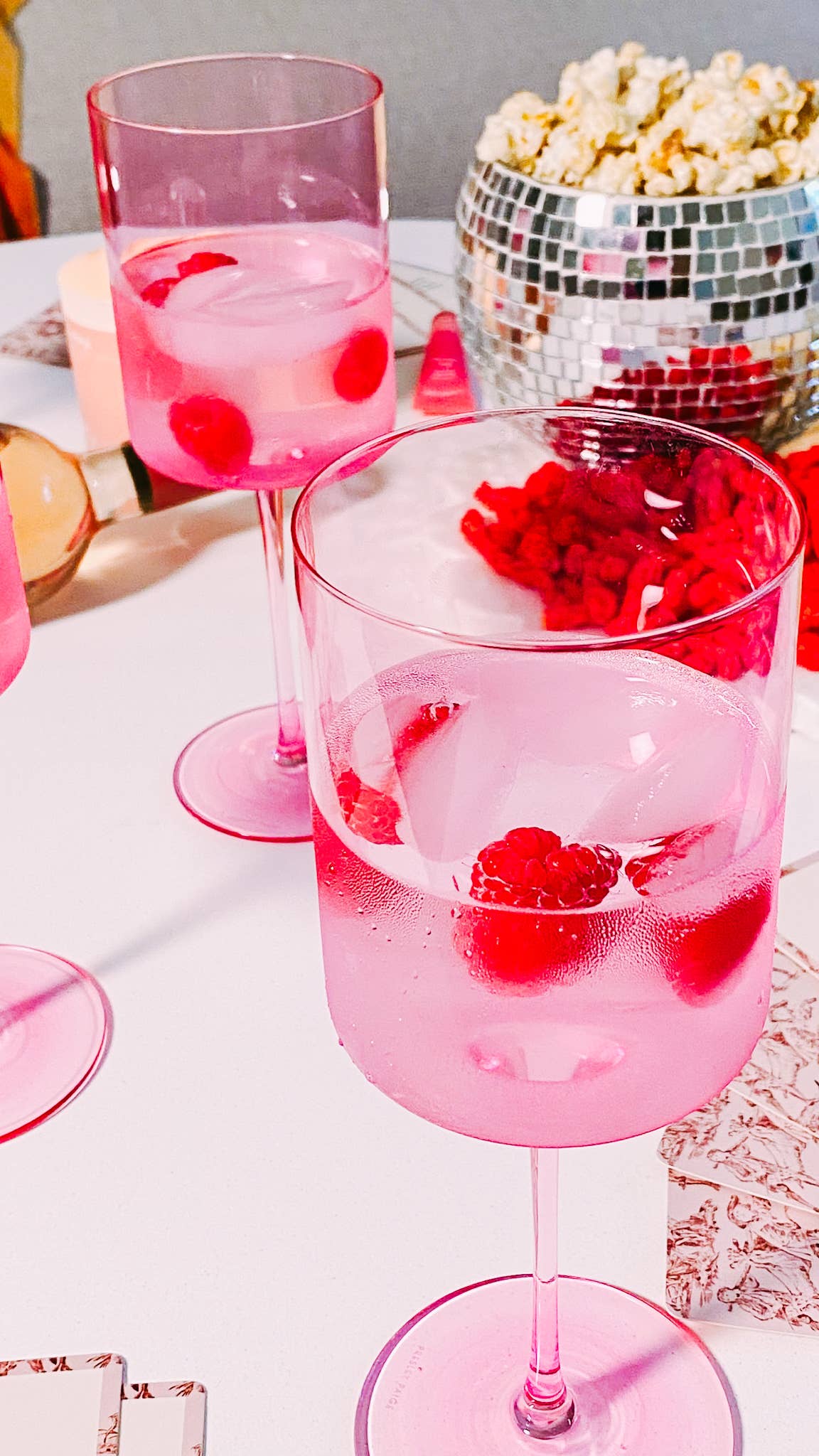 Light Pink Wine Glass