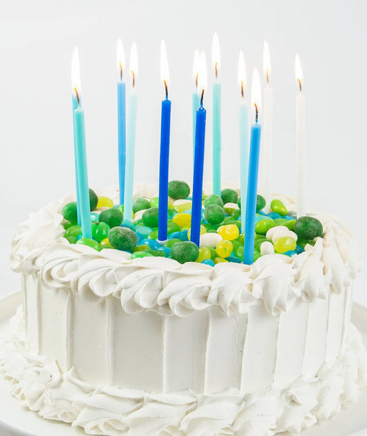 Blue Gradient 12 Candle Set