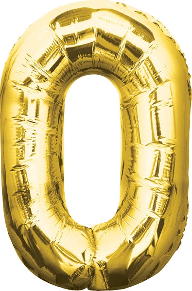34 Inch Foil Number- Gold