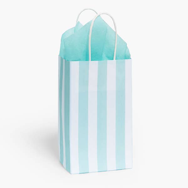 Aqua Cabana Stripe Paper Gift Bag 16x6.25x12.25"