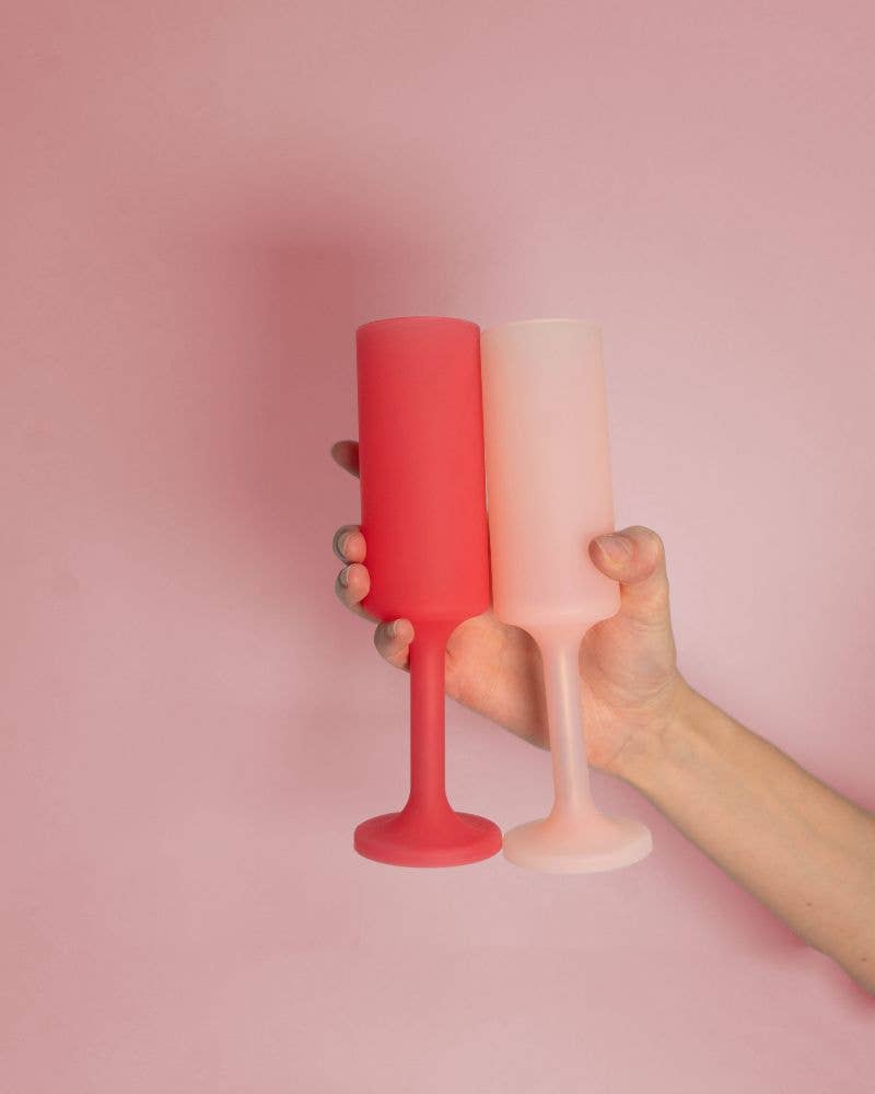 Cherry + Blush | Seff | Silicone Unbreakable Champagne Flute