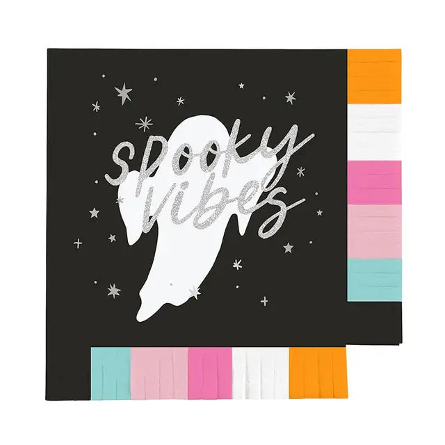 Fringe Beverage Napkins - Spooky Vibes