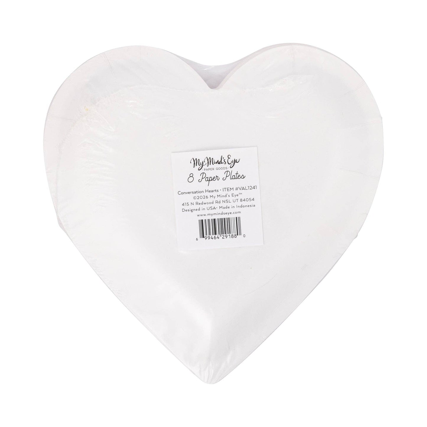 VAL1241 - Conversation Heart Shaped Plate Set