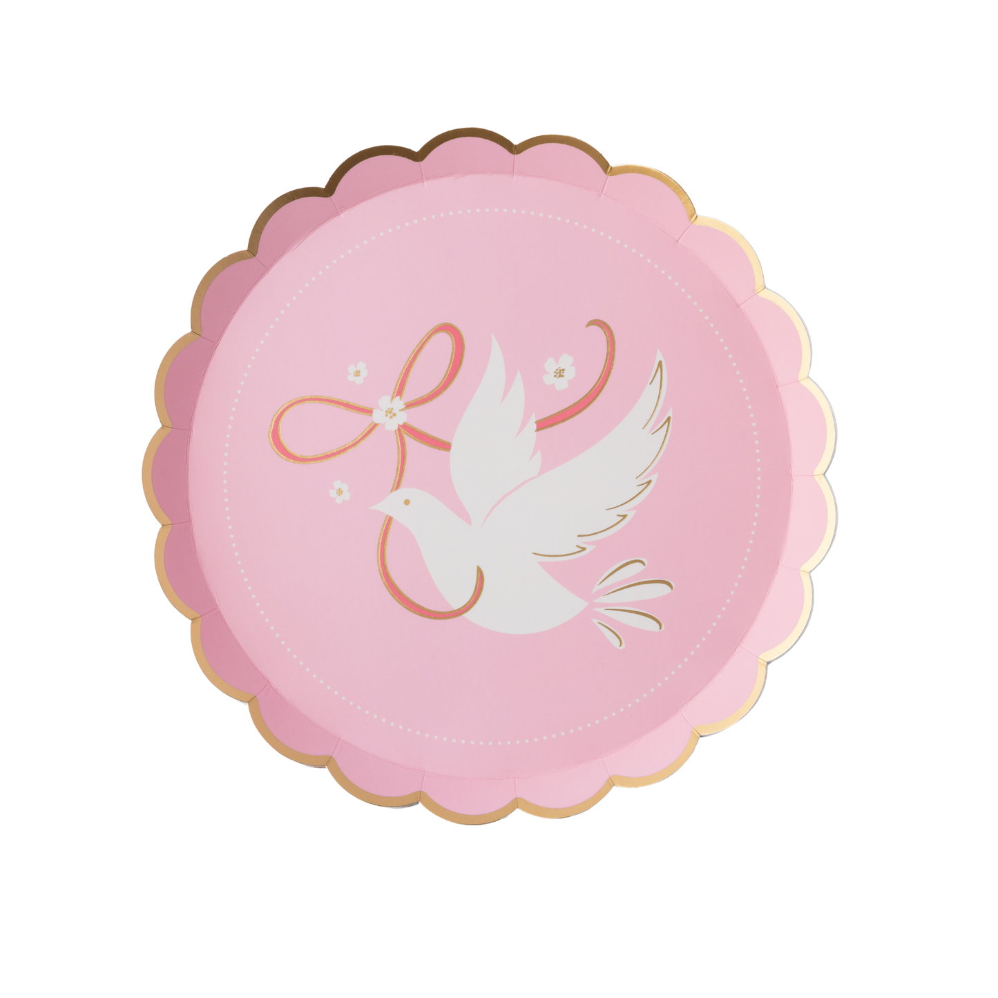 Dove Petal Pink Small Plates, 8.5 in. (Set of 8)