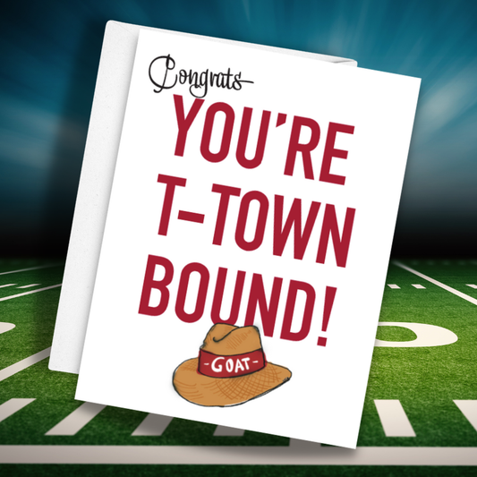 Congratulations Tuscaloosa Alabama Bound Greeting Card