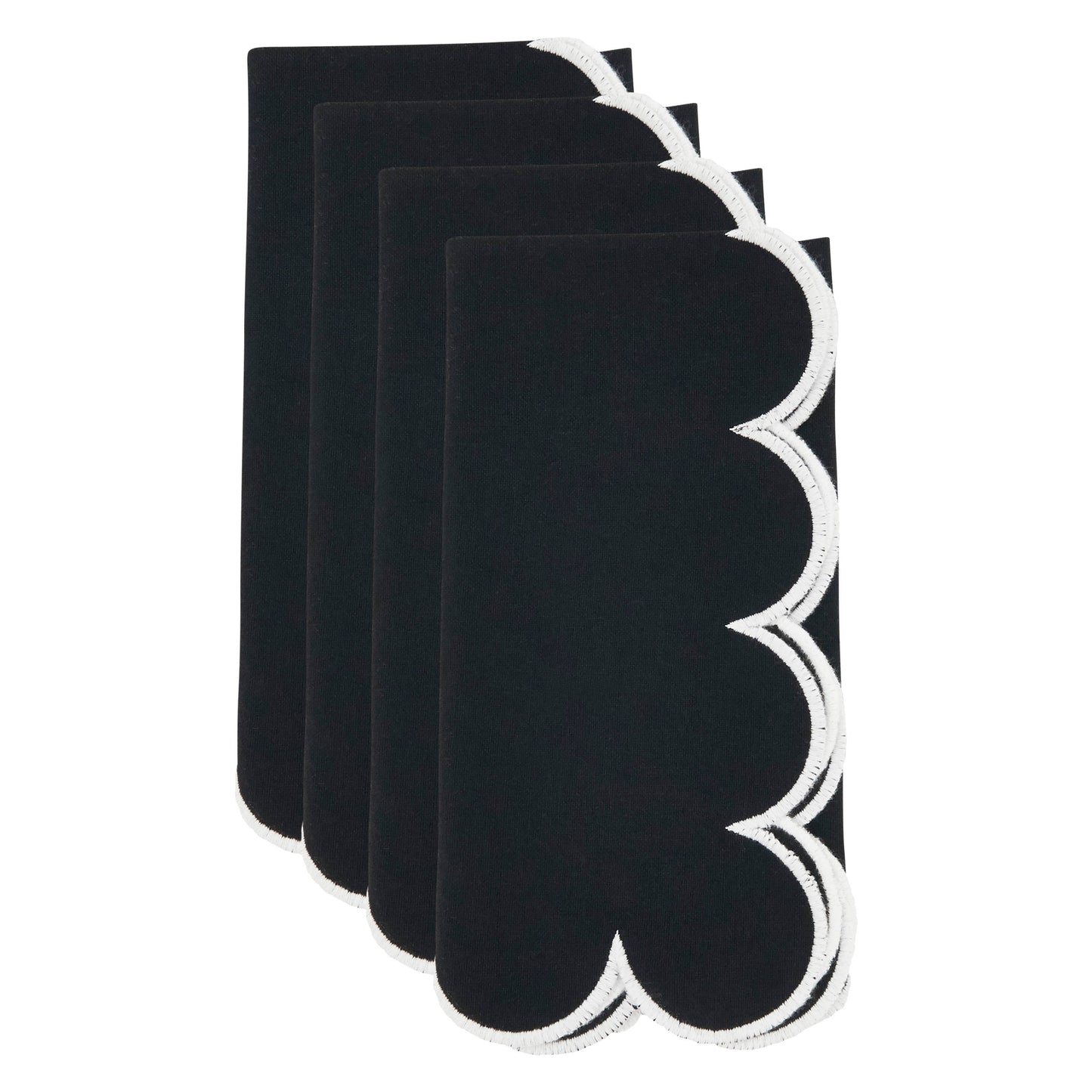 Scalloped Hem Napkin: Kiwi / 20"