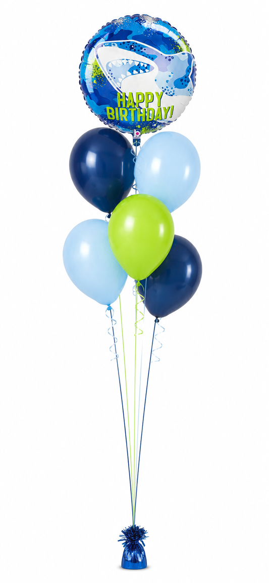 Happy Birthday Shark Balloon Bouquet