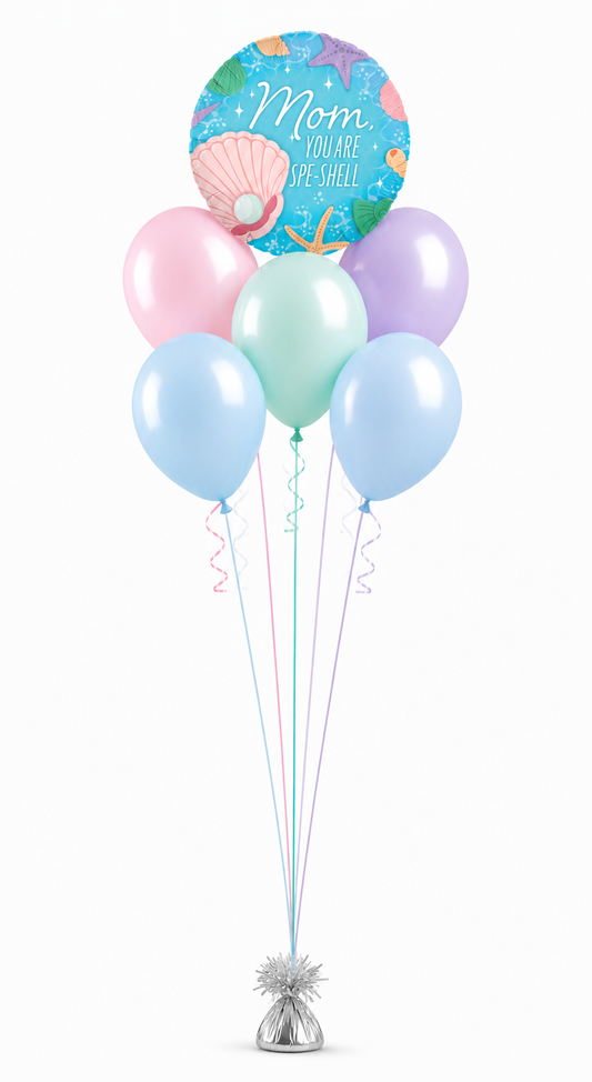 Mother's Day - You are Spe-Shell Balloon Bouquet