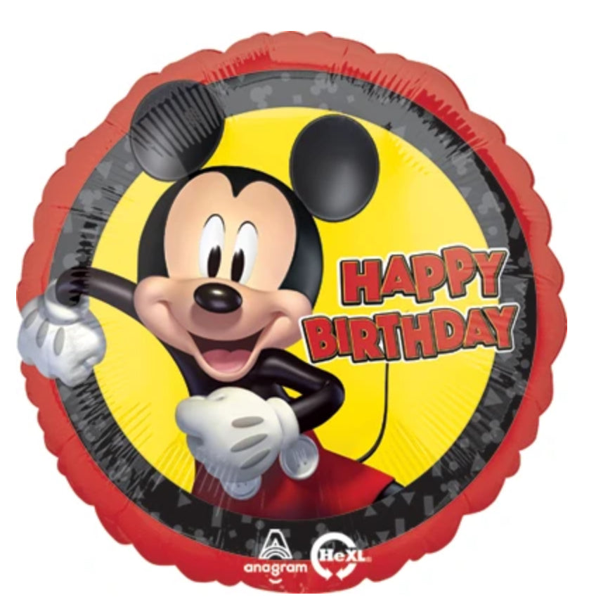 18 Inch Mickey Mouse Happy Birthday Foil Balloon