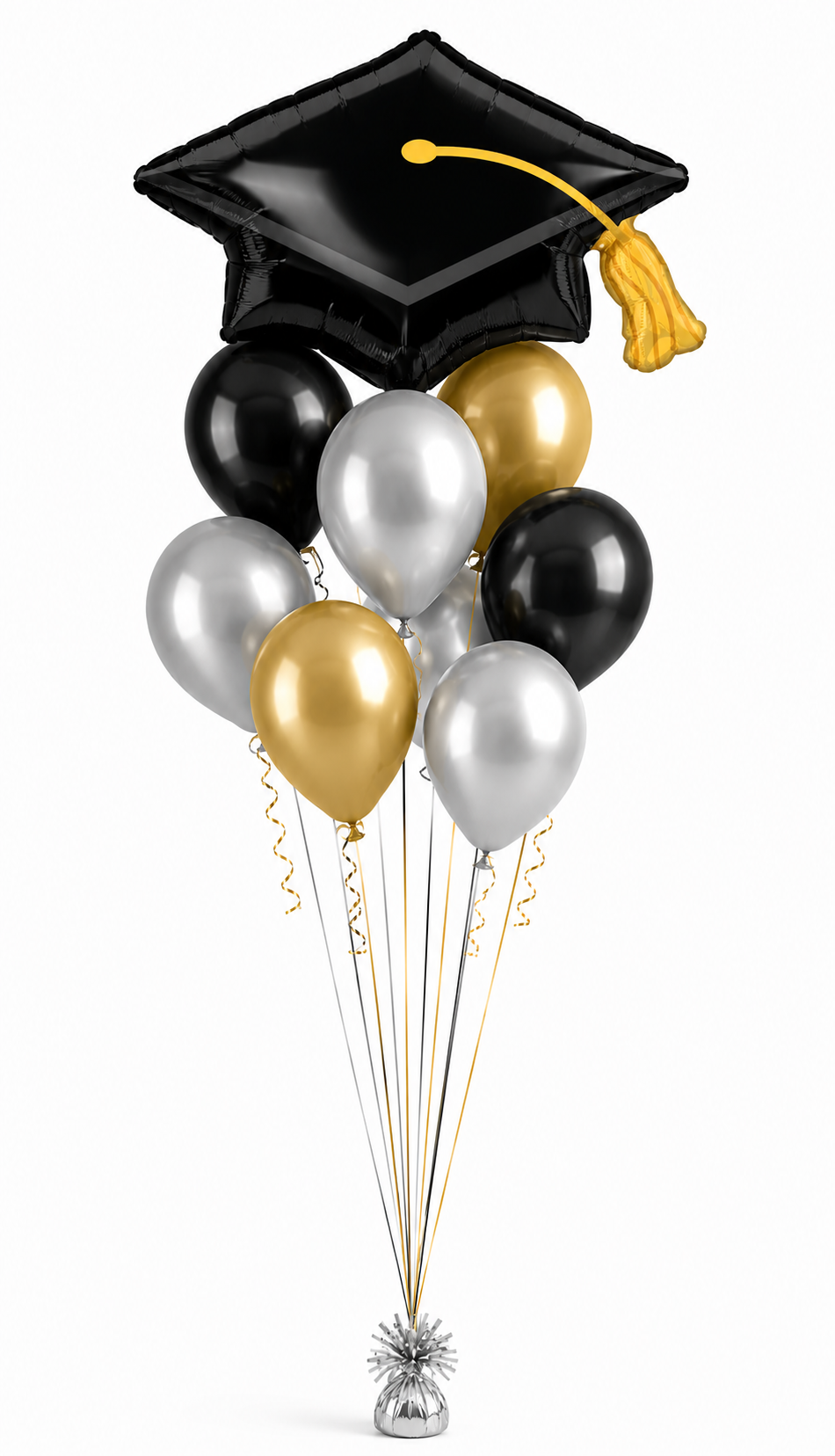 Grad Cap Helium Bouquet