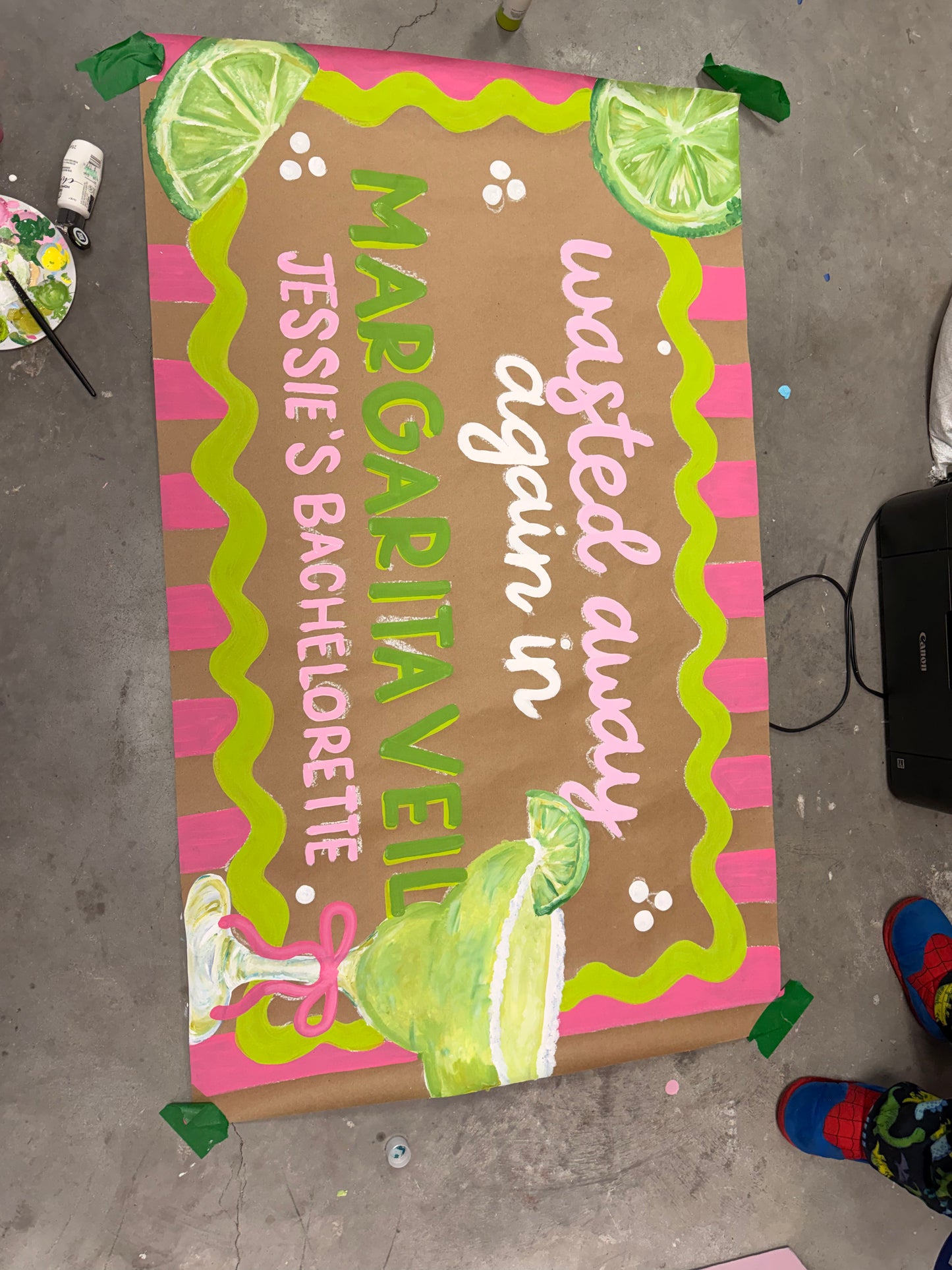 Detailed Custom Painted Banner