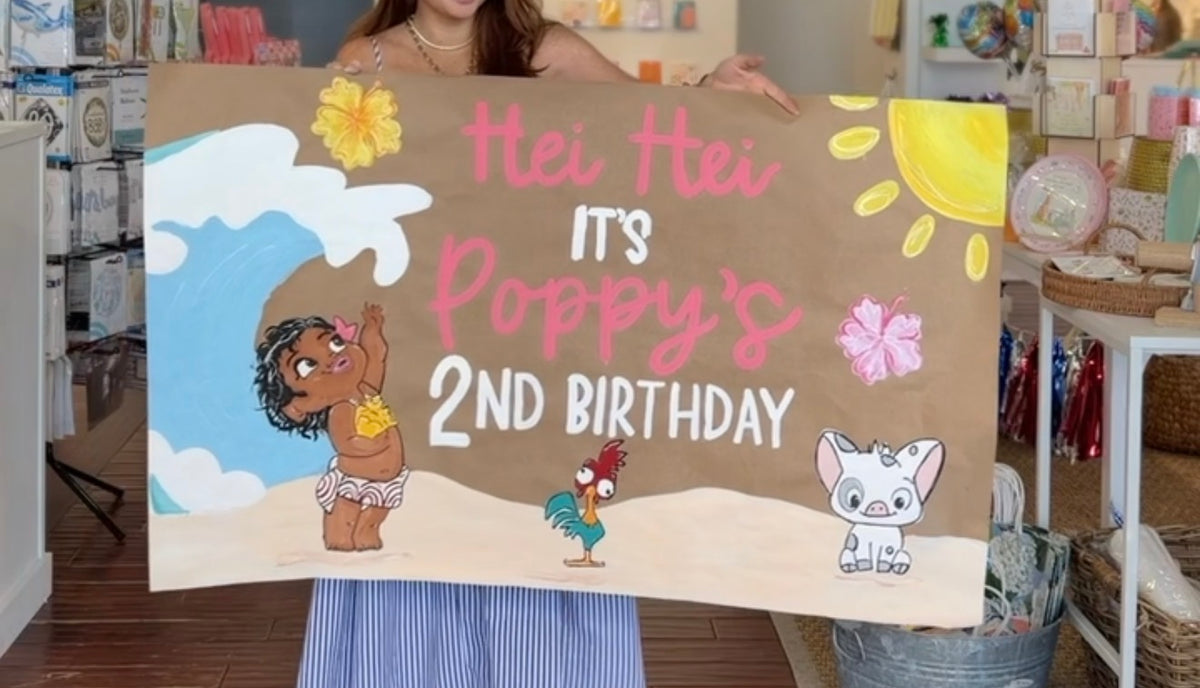 Detailed Custom Painted Banner