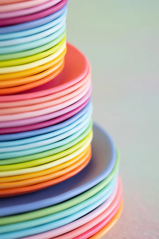 Glitterville Rainbow Salad Plate