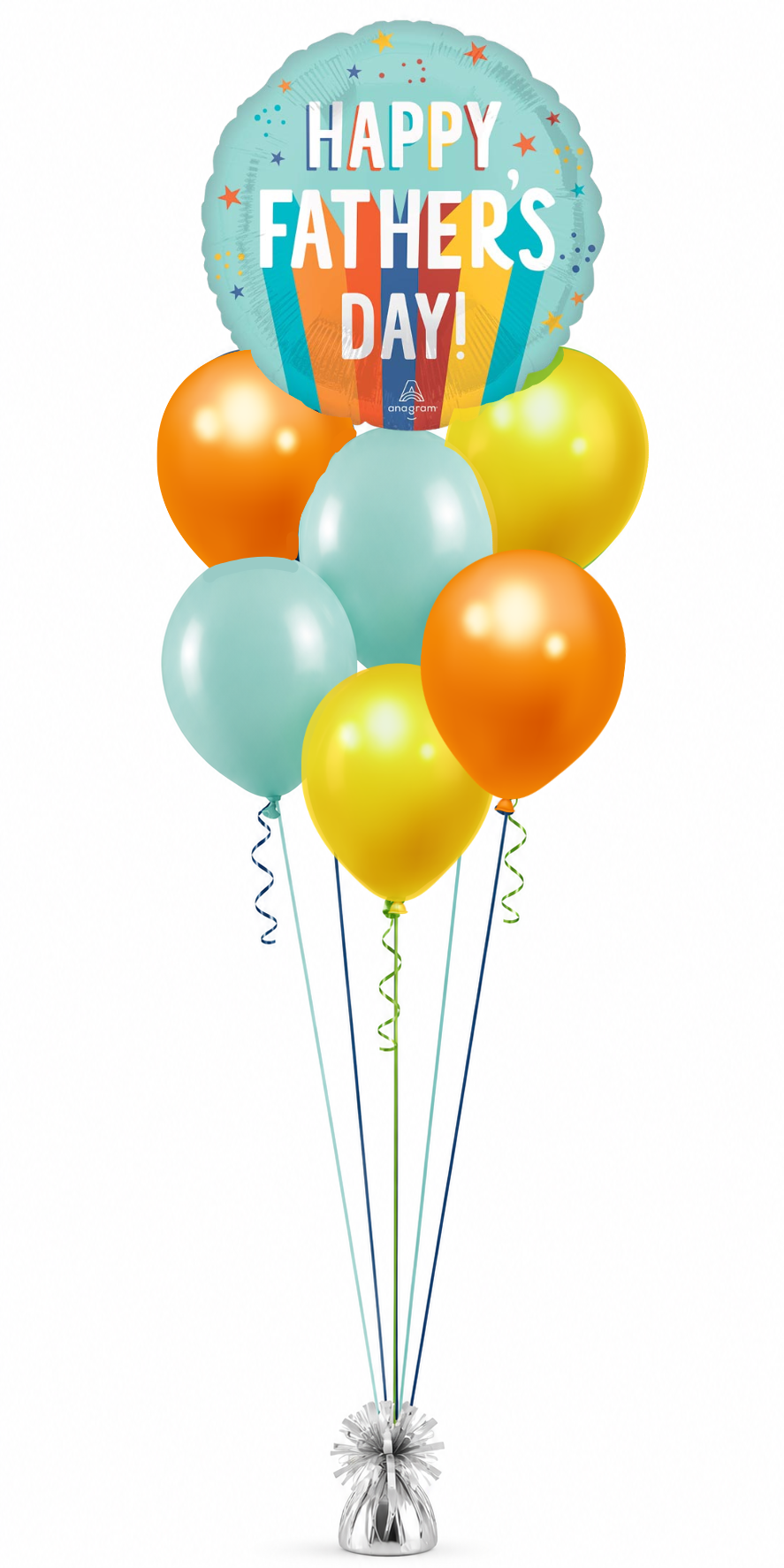 FATHERS DAY - COLORFUL DAD BALLOONS BOUQUET