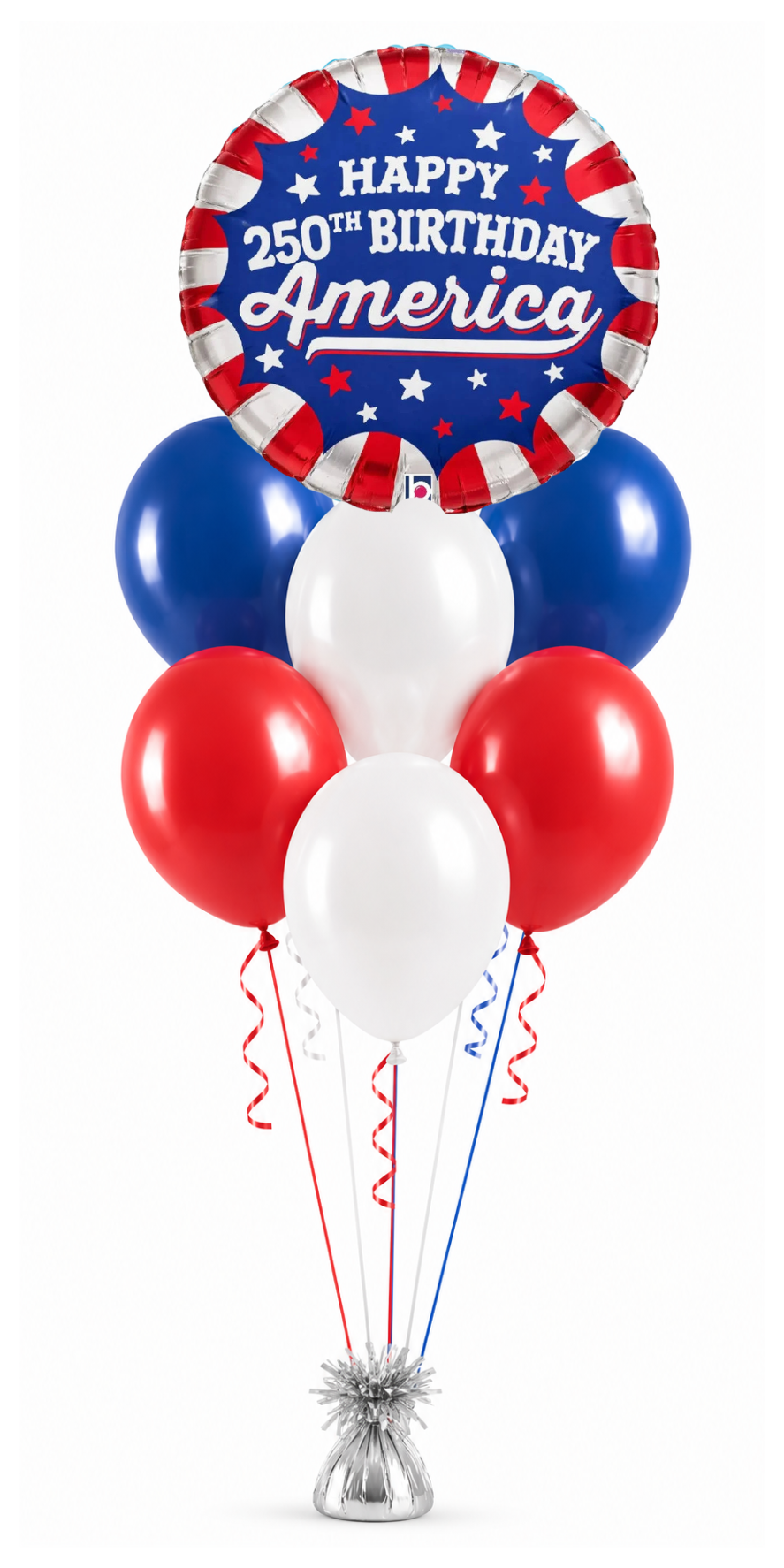 Happy 250th Birthday America Balloon Bouquet