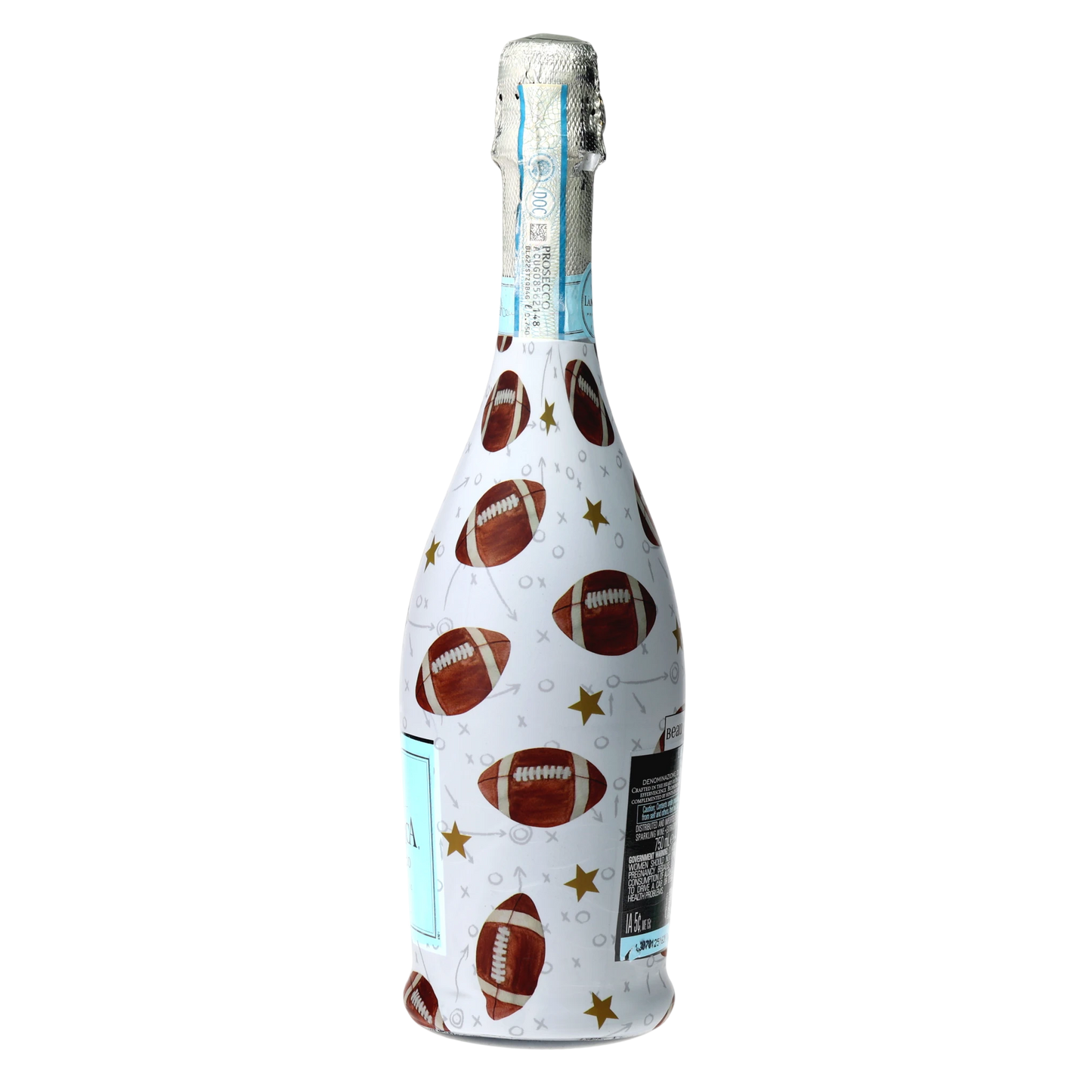Football Prosecco Bottle Wrap