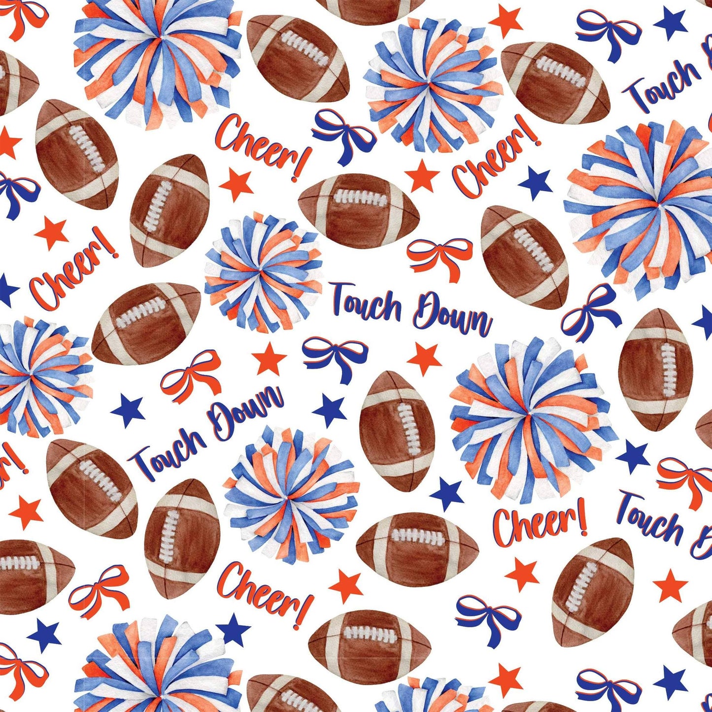 Blue & Orange Game Day Prosecco Bottle Wrap