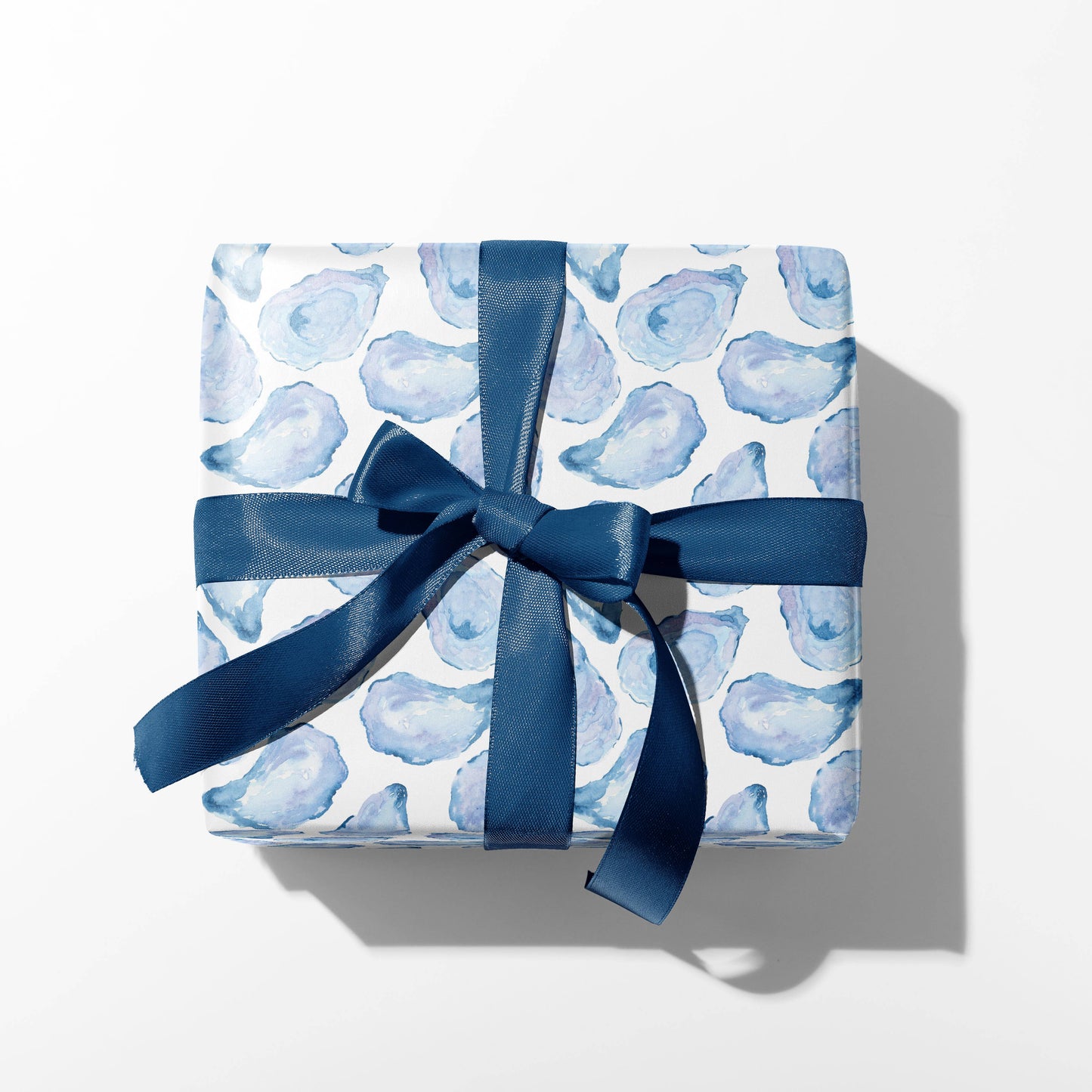 Watercolor Mussel Shell Gift Wrap | Oyster Shell Gift Wrap: Roll of 3 Sheets