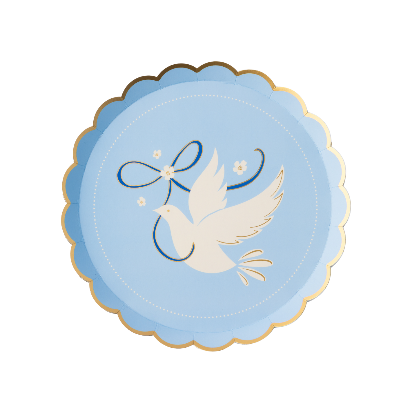 Dove Sky Blue Small Plates, 8.5 in. (Set of 8)