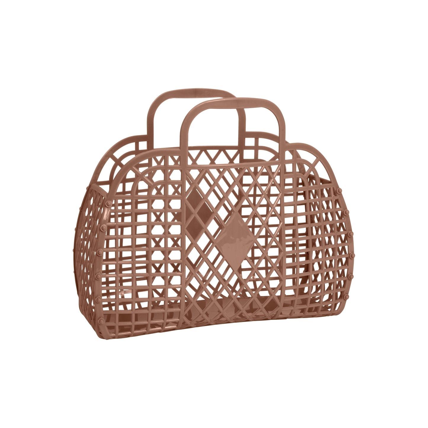 Retro Basket Jelly Bag - Small: Neon Pink